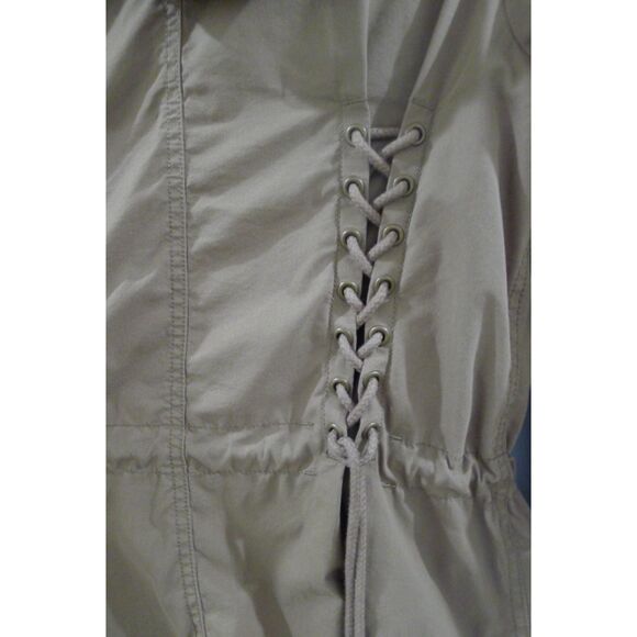 Diesel Anorak Jacket With Lace Up Back Detail - Green XS - Picture 9 of 15